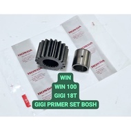 GEAR GEAR PRIMARY WIN SET BOSH CLUTCH HOUSING WIN 100 WIN GEAR 18T HONDA PRIMARY WIN