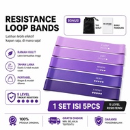 Resistance Band 5.4lbs 1 Set of 5 Elastic Fitness Equipment Fitness Loop Bands FitnessTALI