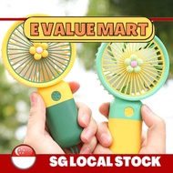 E Value Mart Portable Hand Table Mini Fan USB Charge Battery Desk flower fan