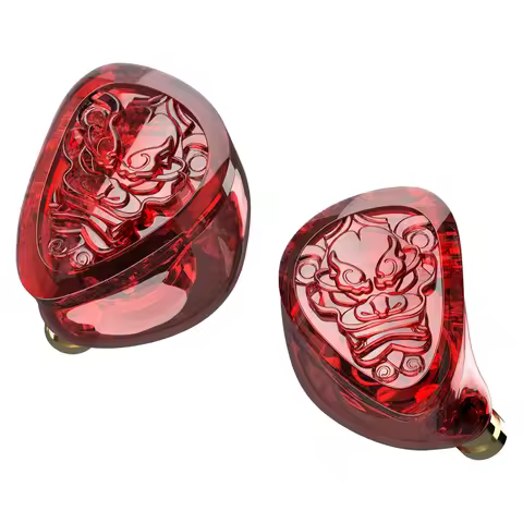 TANGZU WANER SG 2 Red Lion Edition In-Ear Earphones 10mm PET Single Dynamic Sound with Silicone Stor