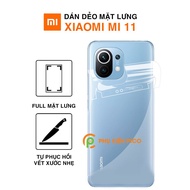 Mi 11 full Back Sticker PPF Transparent Border Self-Healing Scratches - Xiaomi Mi 11 Flexible Paste