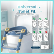 Infant Folding Potty Seat Training Toilet Bowl Seat with Ladder for Baby Safe Kid Toilet Ladder Kid 