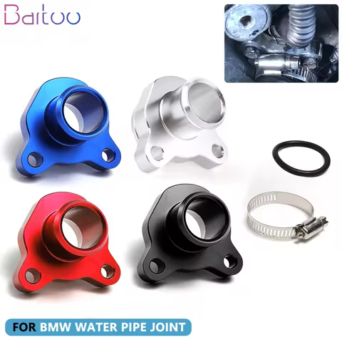 New Aluminum Water Hose Fitting Replacement Car Replacement Pipe Connector For BMW N54 335i 335 1153