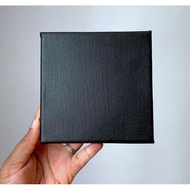 BLACK PAINTING CANVAS 20X20CM