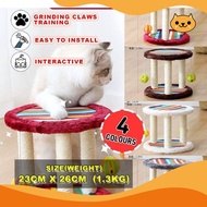 [HappyTree] Cat Scratching Board Post Cat Tree Climbing Frame Double Layer With Ball