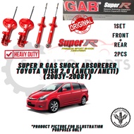 TOYOTA WISH 2.0(ANE10/ANE11 FRONT 2PCS REAR 2PCS 1SET 4PCS GAB SUPER R SPORT HEAVY DUTY GAS ABSORBER
