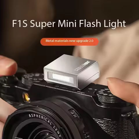 MEDALight Metal Version F1 F1S Mini Camera Flash Speedlite Universal Hot Shoe Mount for Fuji/Sony/Ni