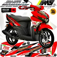 HITAM Decal Sticker Striping Variations Mio Soul Gt 125 2015-2023 New Yamaha Mio Soul Gt 125 Led Yam