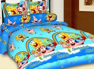 BEDCOVER 1 SET MOTIF SPONGEBOB RAINBOW