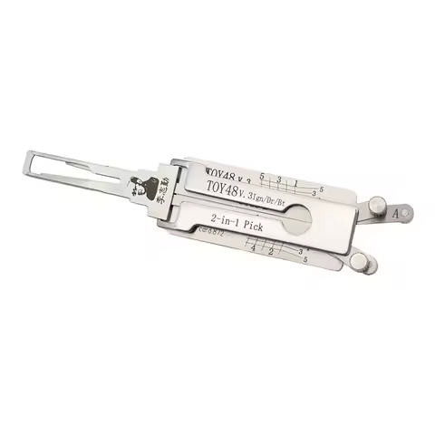 LISHI 2 in 1 Car Door Pick Decoder and Ignition Tool TOY48 LISHI Car Door Picking Tool Designed for 