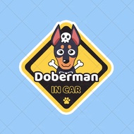 car Stickers Waterproof Dog in Doberman-COBZA1095