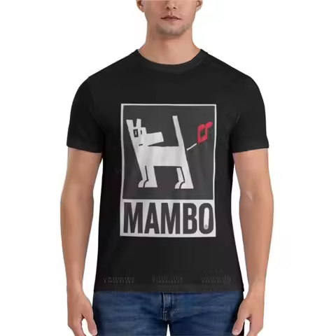 White Dog Mambo Classic T-Shirt shirts graphic tees mens white t shirts animal print shirt for boys