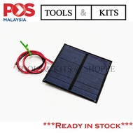 0.64W 4V 160mA Mini Polycrystalline Solar Panel + 30cm Red & Black Wires DIY Project 3.7V Lipo 18650