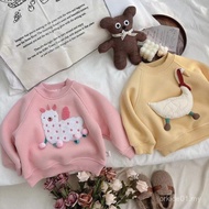 Children's Fashion Sweatshirt Girls'  Cartoon Round Neck Autumn Sweatshirt H76W