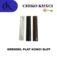 8 INCH SLOT LOCK PLATE HOLDER FOR ALUMINUM DOORS OR FOLDING DOORS