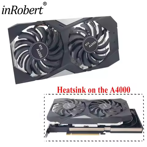 Upgraded Heatsink With Fan Replacement PNY RTX 3060 GPU For Retrofit NVIDIA RTX A4000 Graphics Card 
