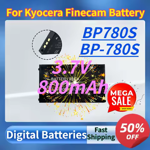 Battery for Kyocera Finecam SL300R / SL300 / SL400 / SL400R / SL300RT - 3.7V 800mAh 2.96WH BP780S (B