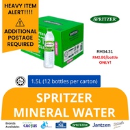 KLANG VALLEY ONLY  Spritzer Mineral Water (1.5Litre X 12 bottles) (sold per carton) 矿泉水  Air Minuman Spritzer