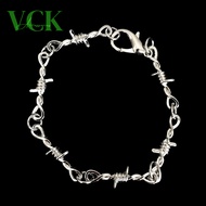 Streetwear Style Stainless Steel Spike Chain Men's Bracelet
