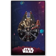 Display Wall Photo Frame 75389 Star Wars The Dark Falcon 75257 Millennium Falcon (without Building B