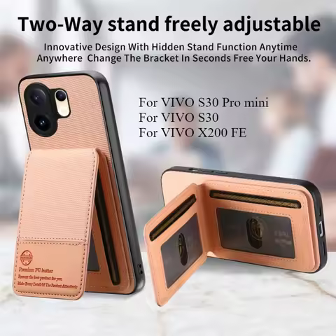 Flip Wallet Card Slot Stand Holder Case For VIVO S30 S30Pro mini Leather Shockproof Protection Cover