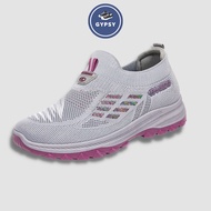 Gypsy - Sepatu Wanita Tanpa Tali Bahan Rajut Sneakers Cewek Import Sport Olahraga XGYD5