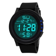 Classic Fashion Dual Display Electronic Watch Multifunctional Outdoor Sports Waterproof Cold Light M