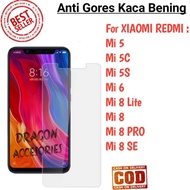 LAYAR Tempered Glass Mi 5 5C 5S 6 8 SE Pro Lite Xiaomi Anti-Scratch Glass Screen ProtectorBENING