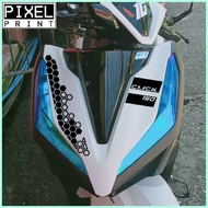 ◿ ▦ ♞,♘,♙Honda Click 125i 150i Honeycomb Front Fairings  v1 v2 v3 Sticker Waterproof For Motor Viny