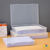 Storage Storage Box a4 Thickened a3 File Bag Large Capacity Transparent Storage Box A3 Test Paper Bo
