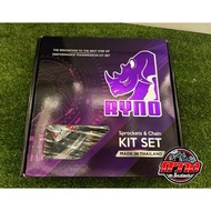 RYNO 420 Sprocket Set For W 125/ SUPERCUB Size 14/34-106 14/36-108