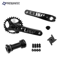 PROWHEEL Mountain Bike Hollow Integrated Chainring 104BCD Single Disc 32T38T42T52T Modified Crank