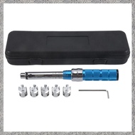Spoke Torque Wrench 2-10 NM Motorcycle Spoke Wrench Set Steel Torque Wheel Spoke Spanner with Storag