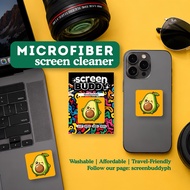Screen Buddy | CUTE FOOD & DRINKS | Microfiber Screen Cleaner Patch | Mobile, iPad, Nitendo switch
