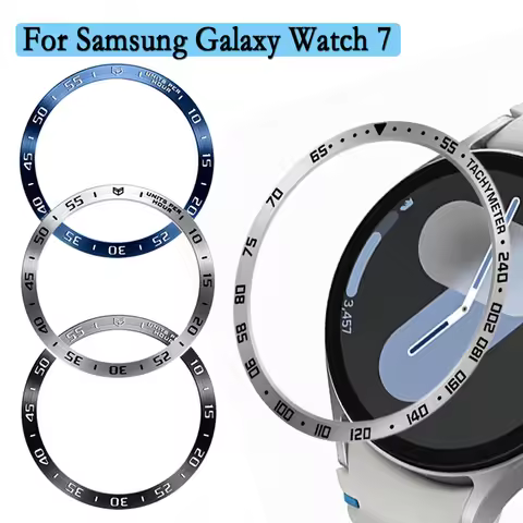 Metal Bezel Rings For Samsung Galaxy Watch 7 40/44mm Stainless Steel Bezel Protection Watch Case Rin