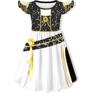 Kids Rumi Zoey Mira Dress K-Pop Demon Hunters Cosplay Costume Girls Dresses Children Casual Flying S