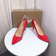 Heels for women CCREDJZ red color 8cm heels kasut perempuan