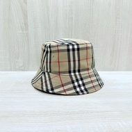 BURBERRY卡其格紋漁夫帽