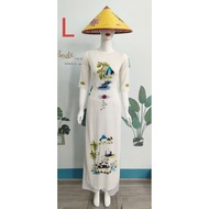 2hand ao dai size L (Odd shirt) (Code over 380)