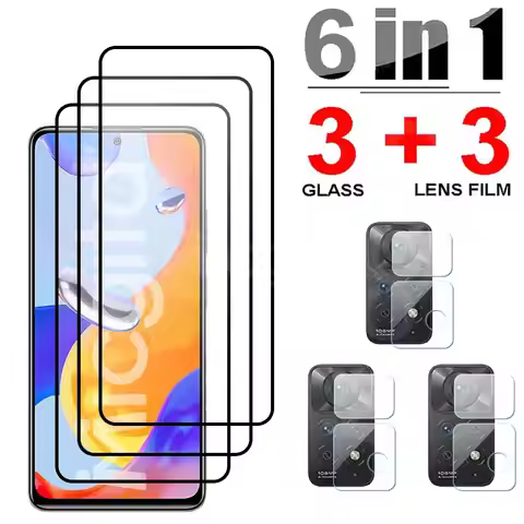 Tempered Glass For Xiaomi Redmi Note 11 Pro 5G Note 11T 11E Pro Screen Protector Camera Lens Film Fo