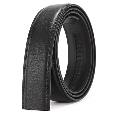 Ratchet Men Belt Replacement Strap 1 3/8", Large Size 150cm 170cm Leather Belt Strap for 40MM Slide 