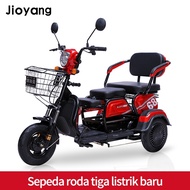 jioyang Sepeda roda tiga listrik / Sepeda roda 3 untuk orang tua / Sepeda listrik / Sepeda listrik murah terbaru