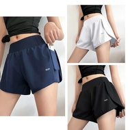 2in1 Sports shorts Workout High Waist Shorts with cycling and pocket For Womens Cycling Shorts Yoga 