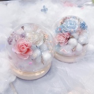 雲朵玻璃罩 圓球玻璃罩 永生花玻璃罩