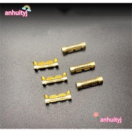 AHTY Connector 50/100/200pcs Small Teeth Fascia Terminal Gold Color 453 U-shaped