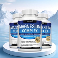 Buporai Magnesium Complex Supplement, containing 8 elements, 1000mg - glycine magnesium, magnesium c