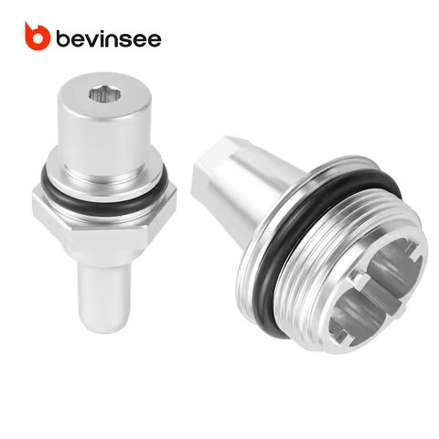 BEVINSEE For BMW N54 PCV Valve Cap Cover Replacement for E90 E92 E60 E61 F01 F02 X6 E71, Twin Turbo 