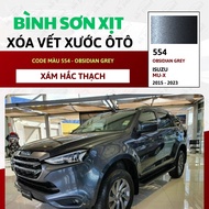 Sơn Xịt Xóa Vết Xước Cho Xe ISUZU MU-X Màu XÁM HẮC THẠCH Code 554 - OBSIDIAN GREY Chính Hãng OH PAIN