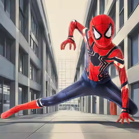 Superhero Spiderman Costume Iron Spider Cosplay Peter Benjamin Parker Zentai Bodysuit Spider Man Hal