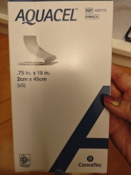 Aquacel 2cmx 45cm 敷料條一盒五片